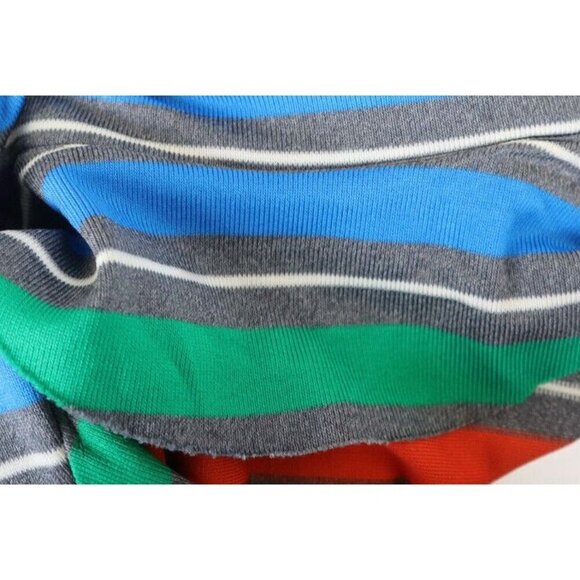 VINTAGE 1970s 70s WOMEN'S RAINBOW STRIPE SHIRT DRESS - SIZE M - Picture 7 of 7